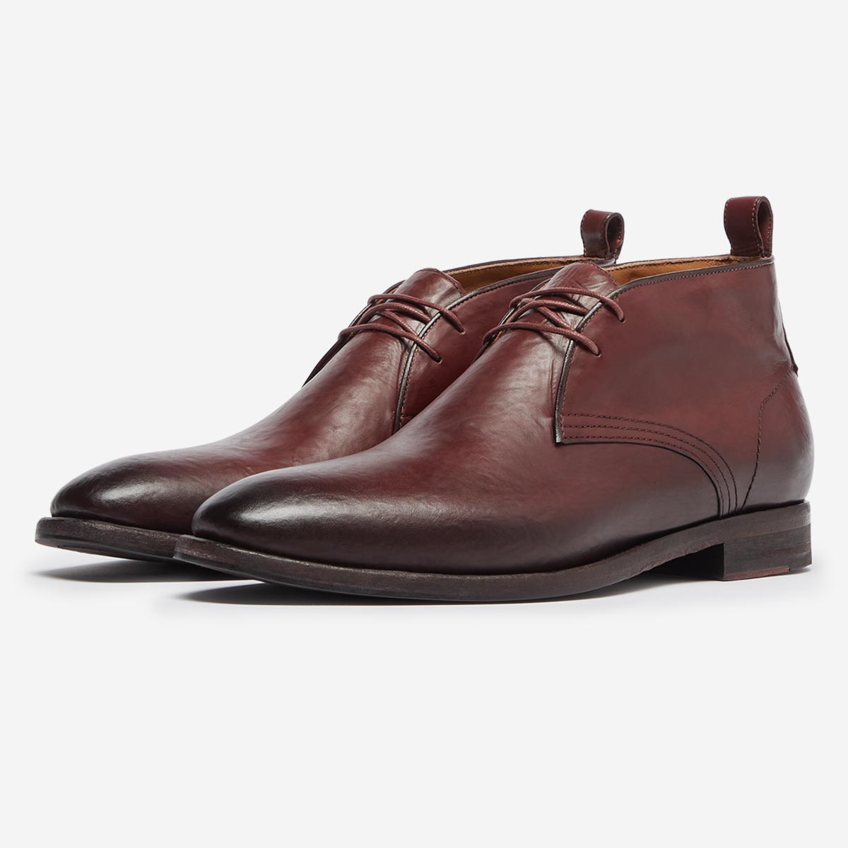 Acconia Burgundy Chukka Boots | Men's Boots | Oliver Sweeney