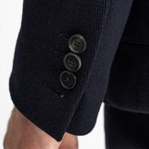 Closeup of Working button cuff