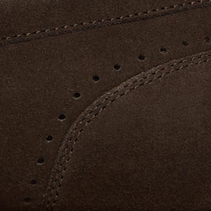 Closeup of Perforated heel detail