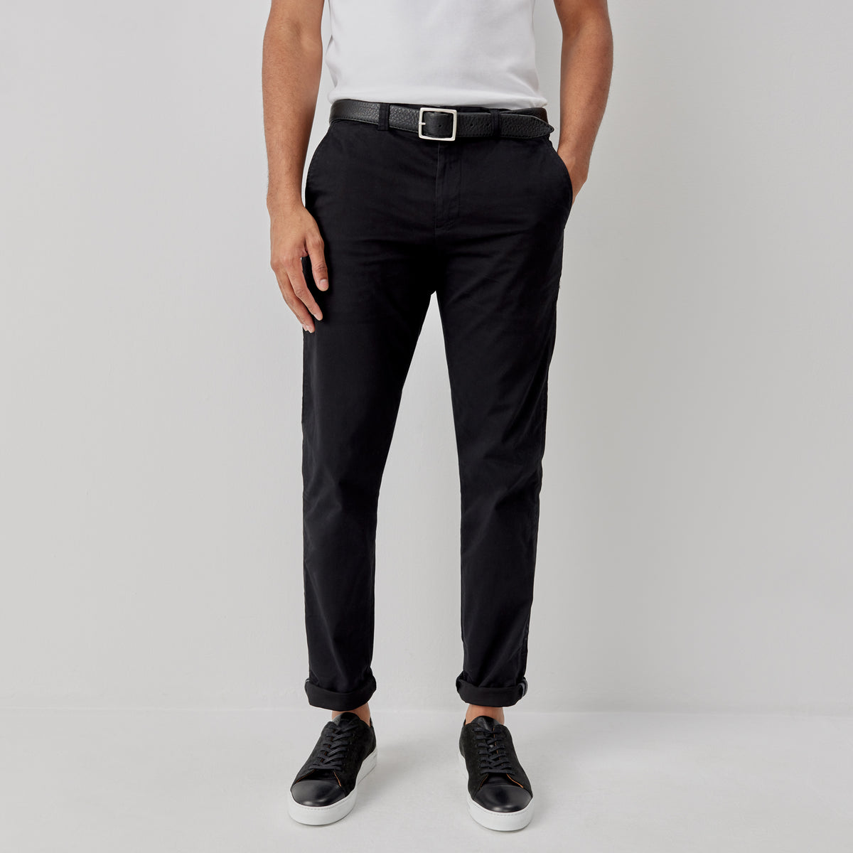 Besterios Black | Cotton Chinos | Men's Trousers | Oliver Sweeney