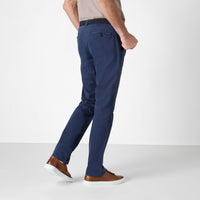 Besterios Navy | Cotton Chinos | Men's Trousers | Oliver Sweeney