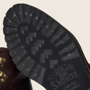 Closeup of Rubber St. Moritz commando sole