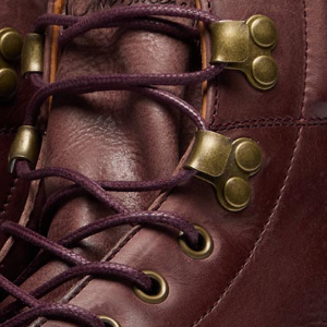 Closeup of Ski hooks & metal eyelets