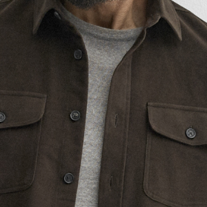 Closeup of Overshirt fit