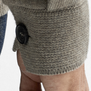 Closeup of Functional buttoned cuffs