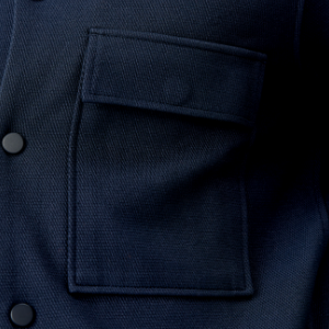 Closeup of 1 chest pocket