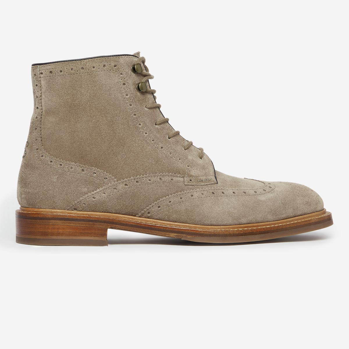 Blackwater Taupe Brogue Boots Men's Boots Oliver Sweeney