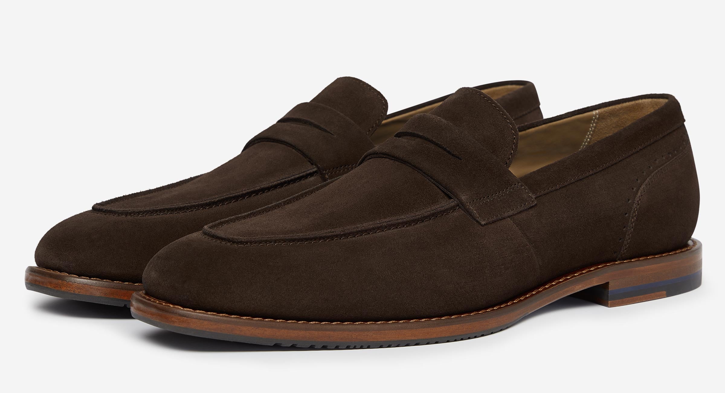 Buckland Chocolate Penny Loafers | Men's Loafers | Oliver Sweeney