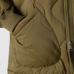 Closeup of 2 external patch pockets