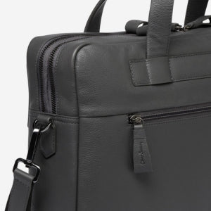 Closeup of 2 external zip pockets