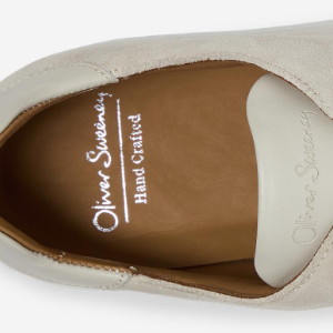 Closeup of Cushioned leather insock