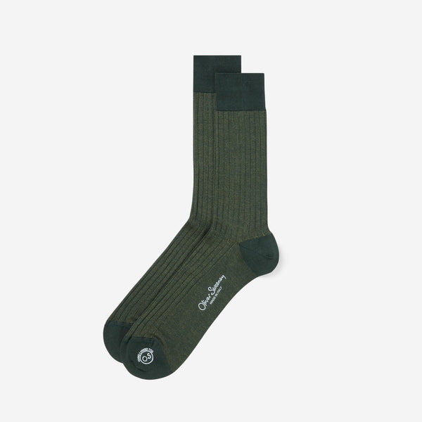 slim fit dress slacks Cremona Dark Green | Cotton Socks | Men's Socks