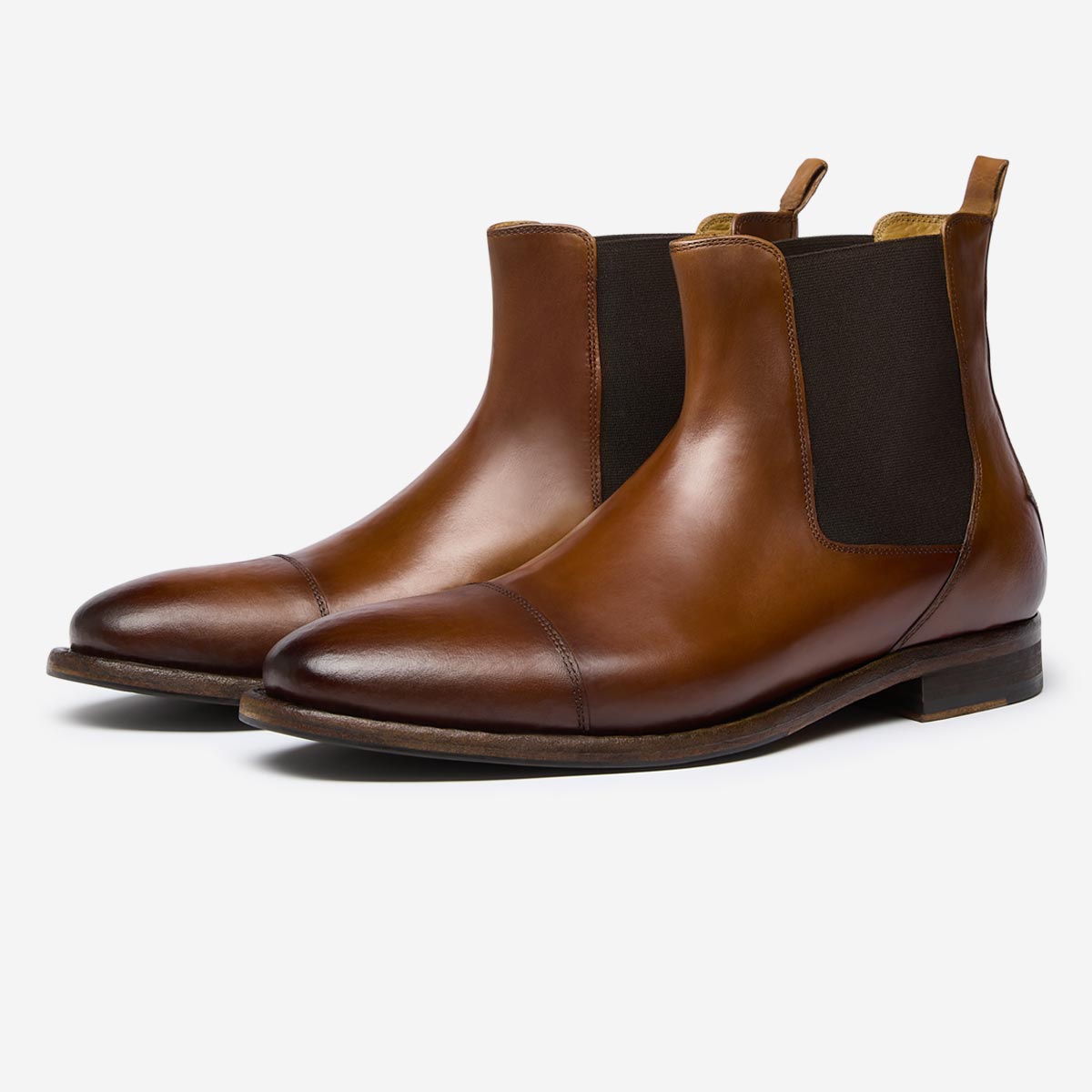 Cadotto Dark Tan Chelsea Boots | Men's Boots | Oliver Sweeney