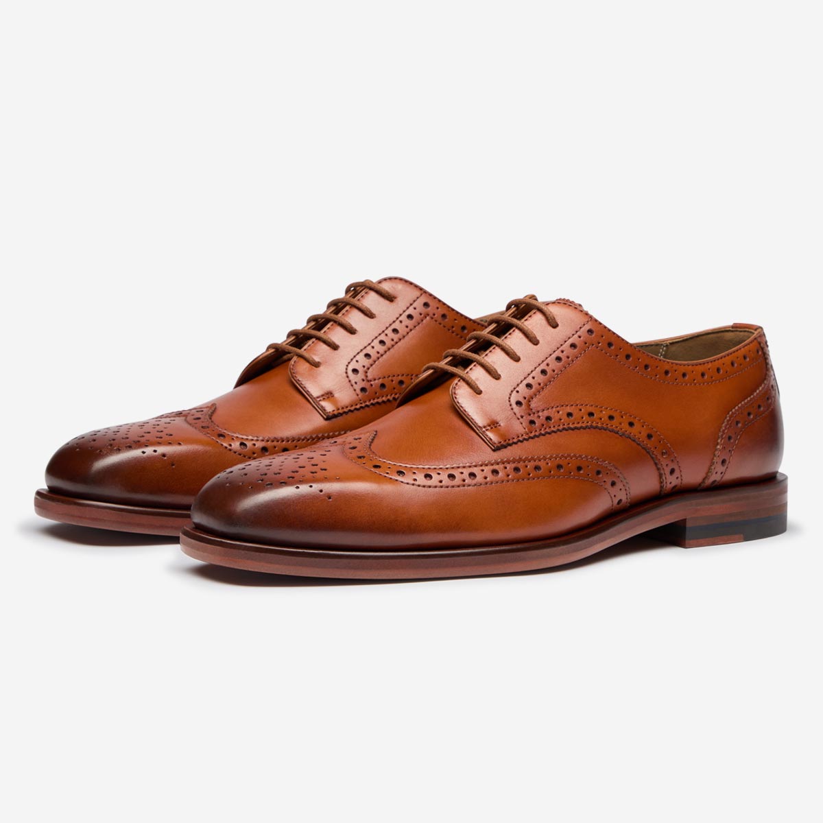 Yarford Cognac | Calf Leather Wholecut | Men's Shoes