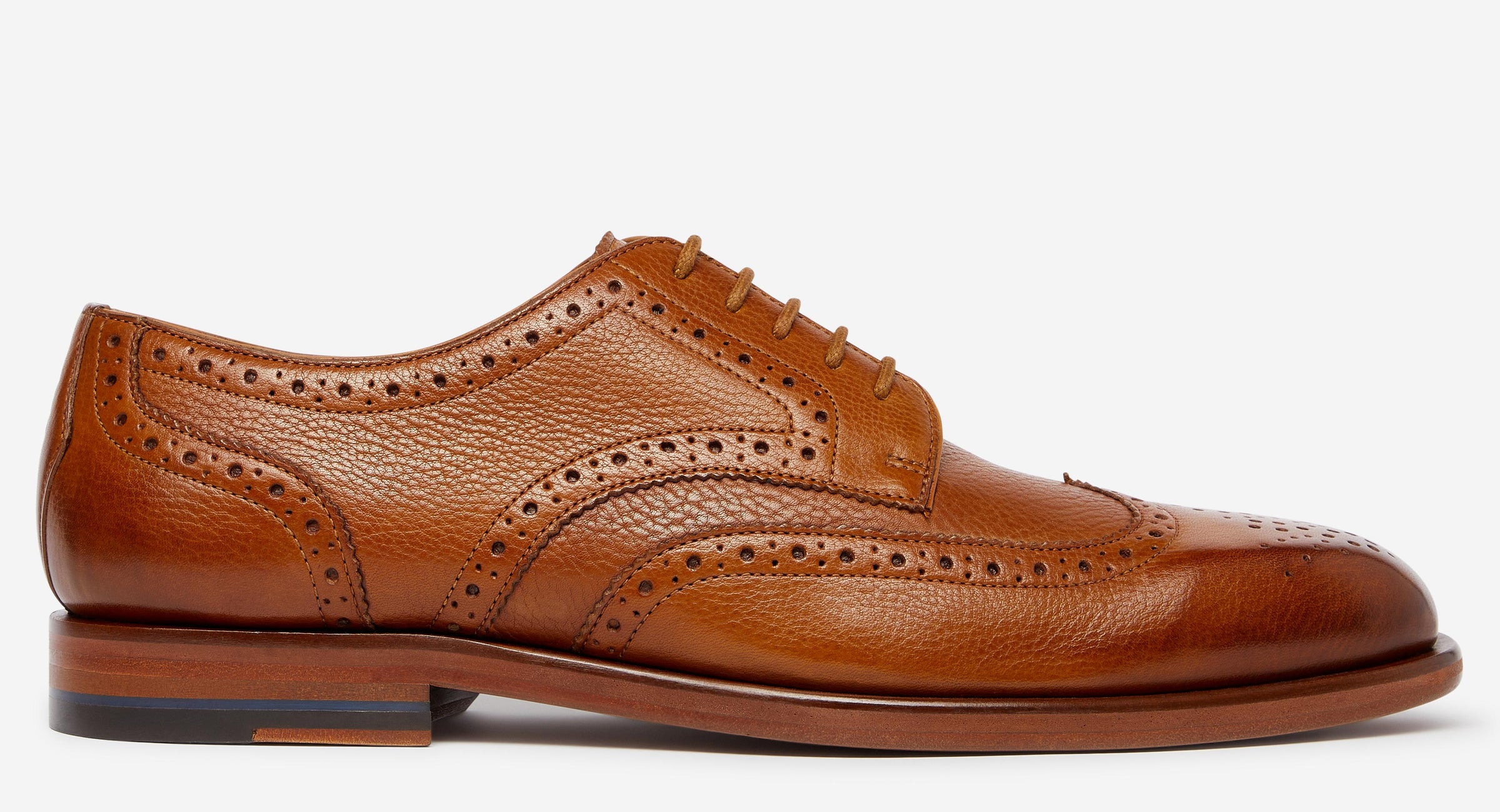 Tan on sale heeled brogues