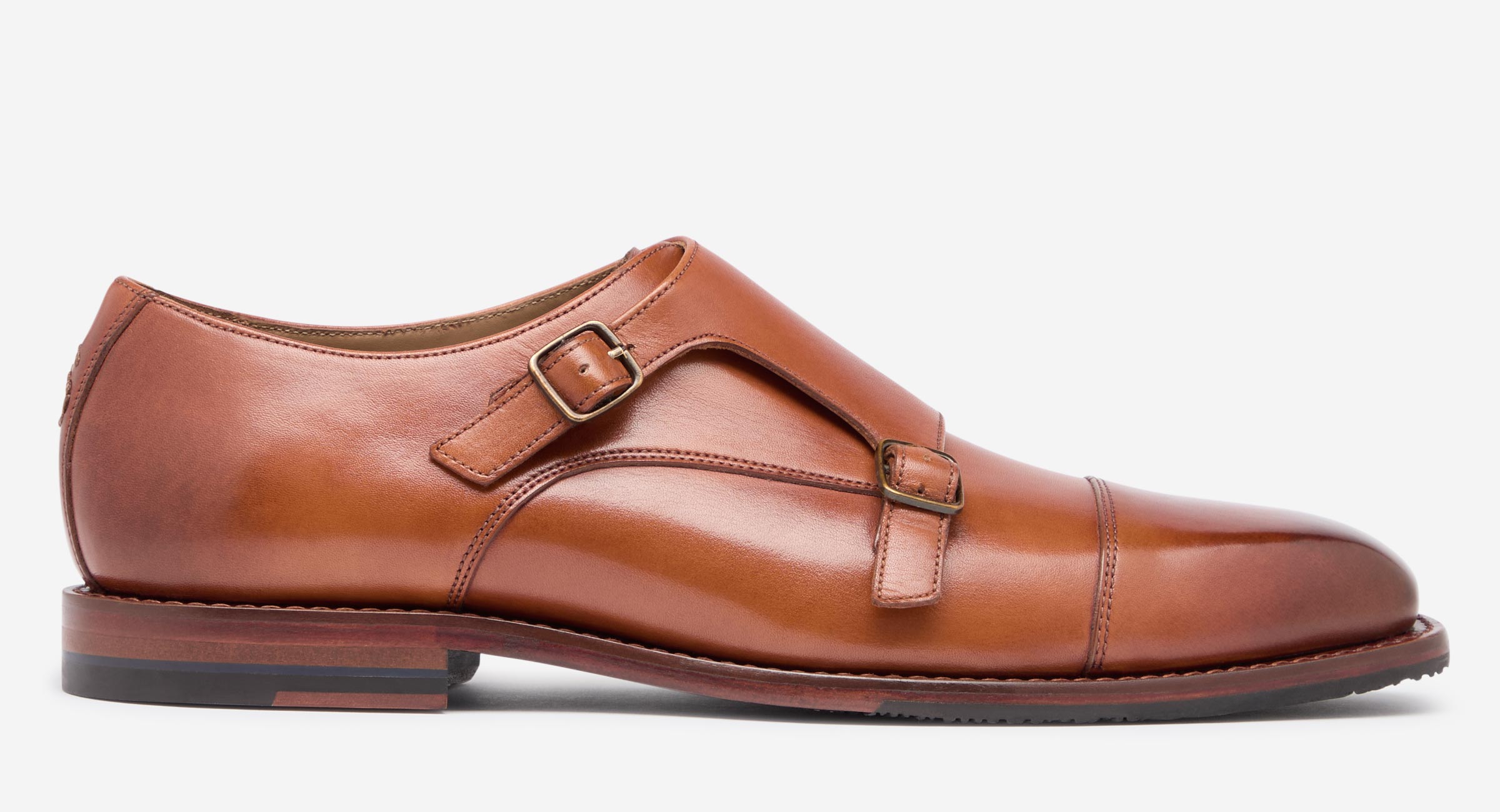 Coombe Tan Monk Shoes Men's Shoes Oliver Sweeney