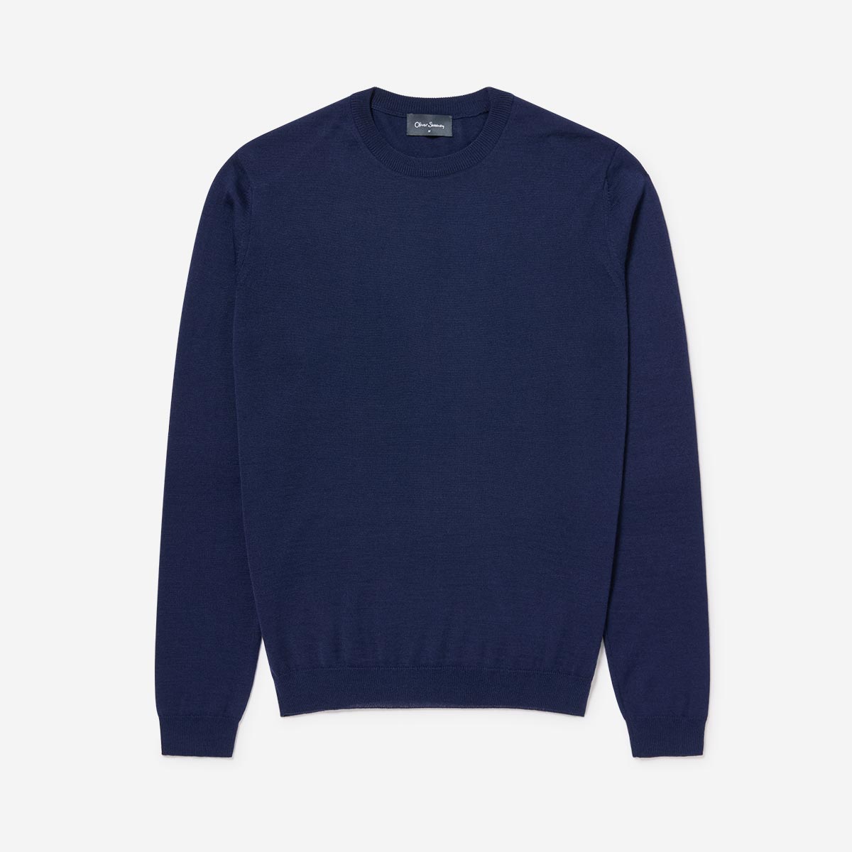Cosford Mid Blue | Men's Knitwear | Oliver Sweeney