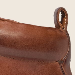 Closeup of Padded collar & heel pull tab