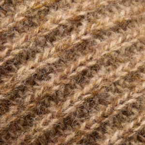 Closeup of 5 gauge knit with a melange twist