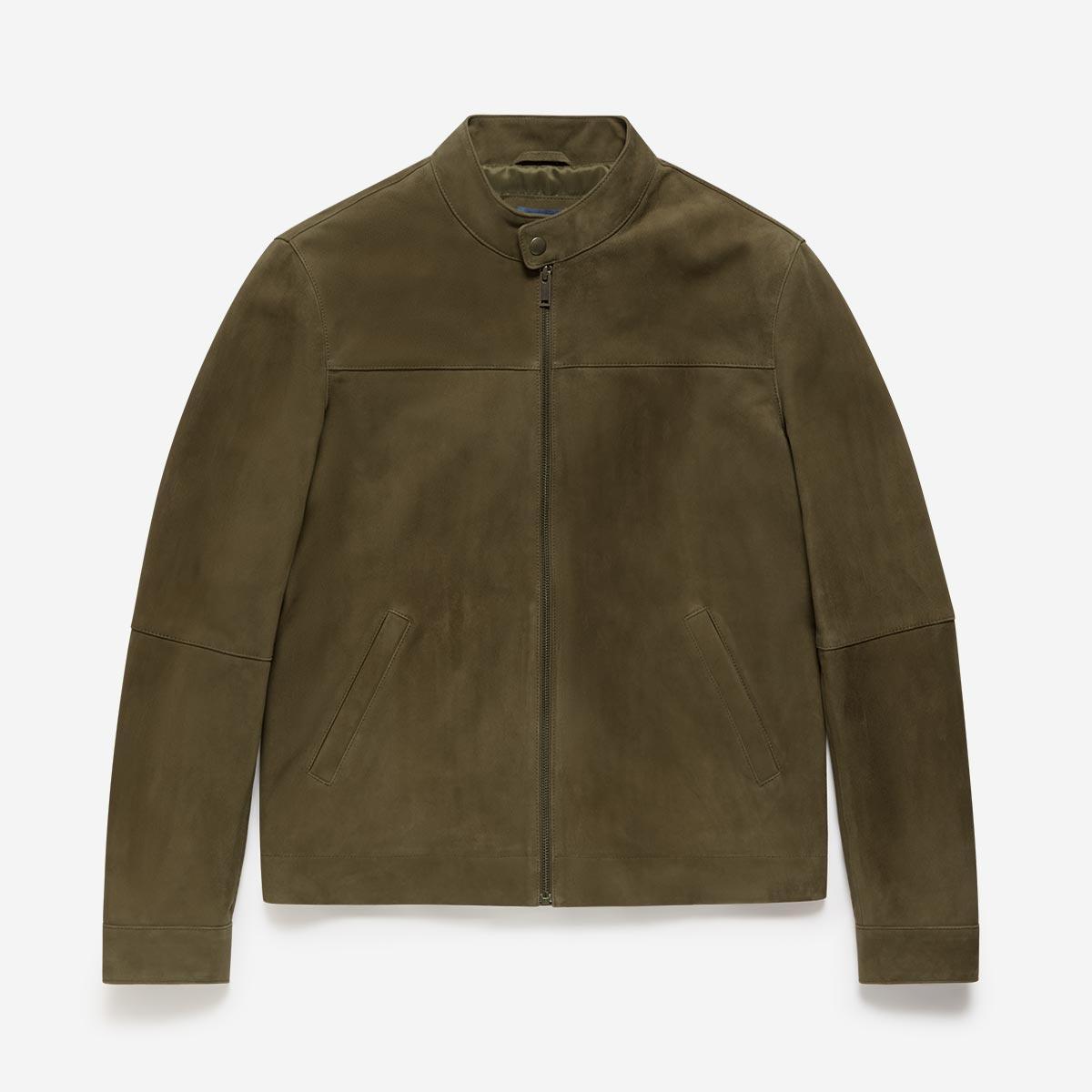 Dimson Olive Suede Jacket | Men's Coats & Jackets | Oliver Sweeney