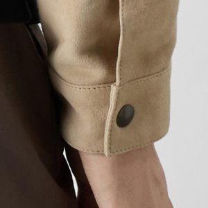 Closeup of Functional studded cuff