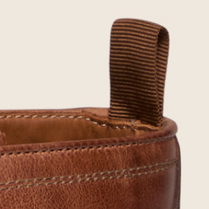 Closeup of Heel pull tab