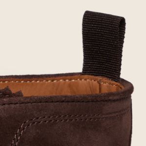 Closeup of Heel pull tab