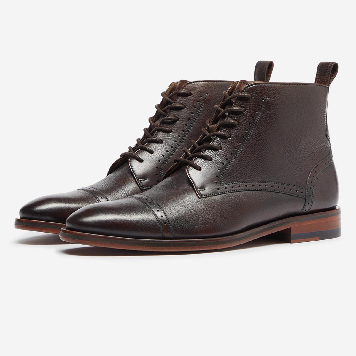 Dunfield Brown Brogue Boots | Men's Boots | Oliver Sweeney
