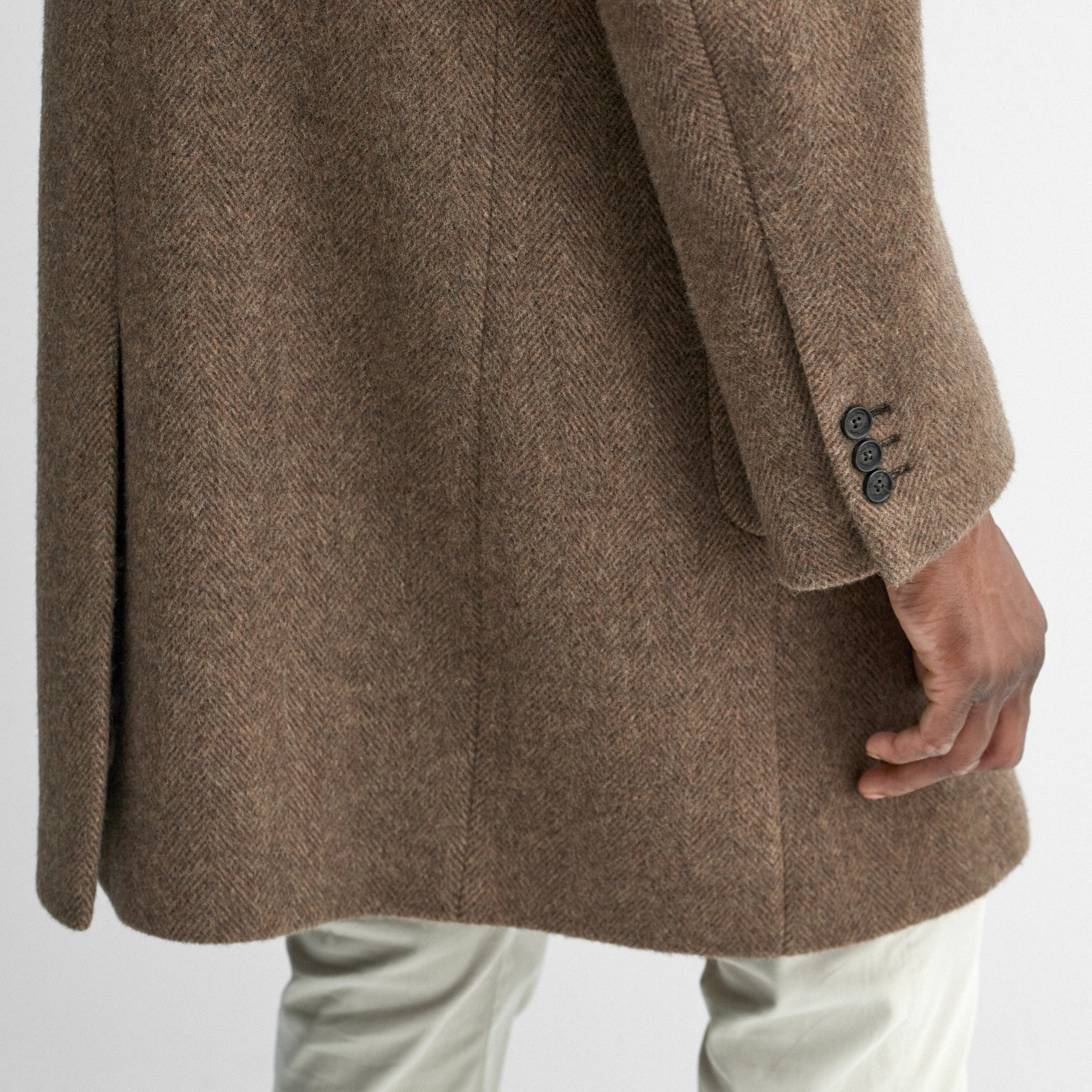 ジャケット・アウター argue COTTON NYLON M-65 HALF COAT/CAMEL fit=pad,format=jpeg,w=1200
