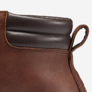 Closeup of Padded collar & heel pull tab
