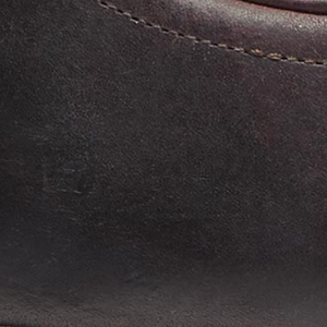 Closeup of Waxed calf leather upper