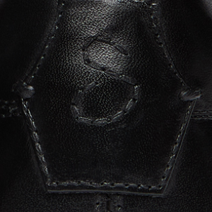 Closeup of Calf leather upper