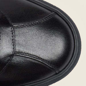 Closeup of Retro 'soccer' toe cap