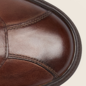 Closeup of Retro 'soccer' toe cap