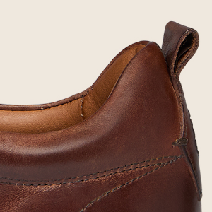 Closeup of Padded collar & heel pull tab