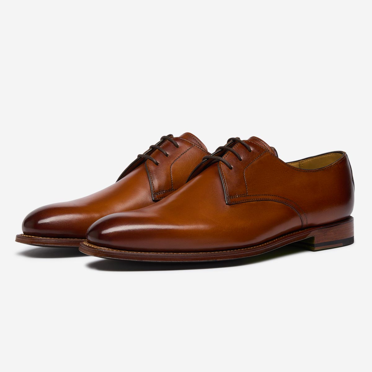 Eastington Cognac Derby Shoes | Men's Shoes | Oliver Sweeney
