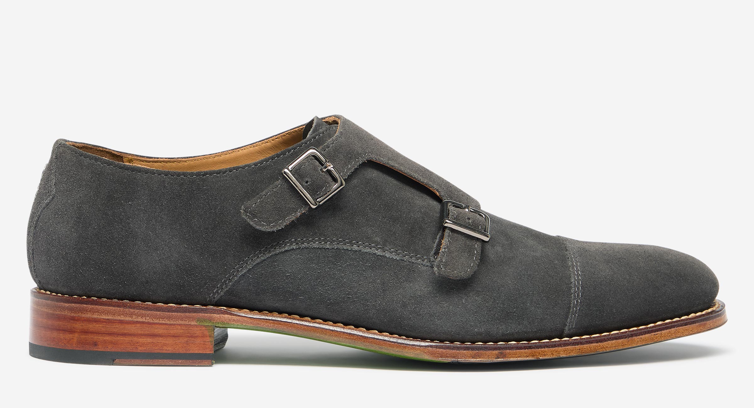 Erbottle Grey Monk Shoes Men's Shoes Oliver Sweeney