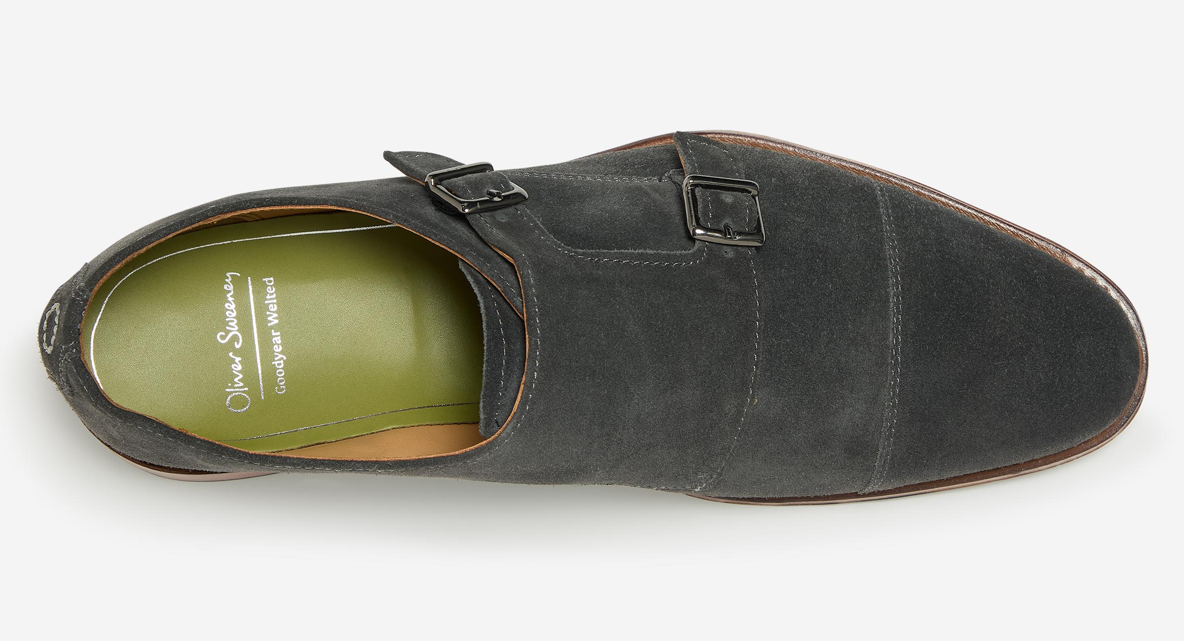 Erbottle Grey | Monk Shoes | Men