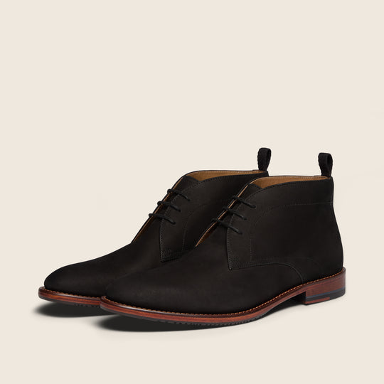 Farleton Black Nubuck
