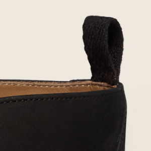 Closeup of Heel pull tab
