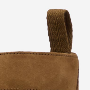 Closeup of Heel pull tabs