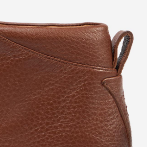 Closeup of Padded collar & heel pull tab