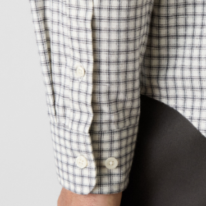 Closeup of Buttoned gauntlet cuffs