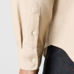Closeup of Buttoned gauntlet cuffs