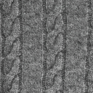 Closeup of 7 gauge cable Knit