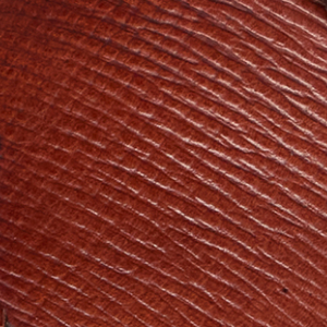 Closeup of Russian grain calf leather upper