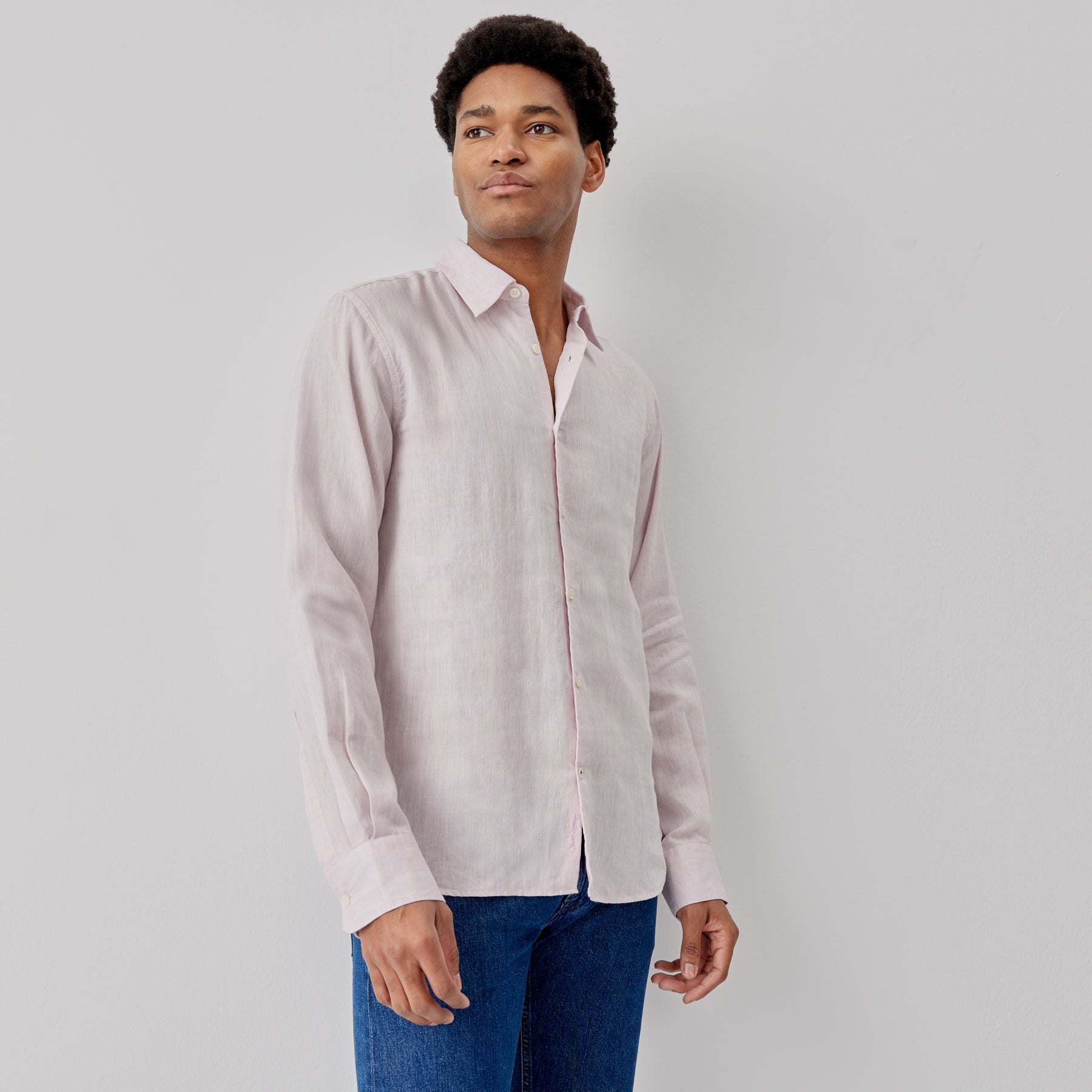 strapless open back dress Pink chest full ruffle slim fit dress shirt with French cuffs – Connaisseur  Paris main image 1