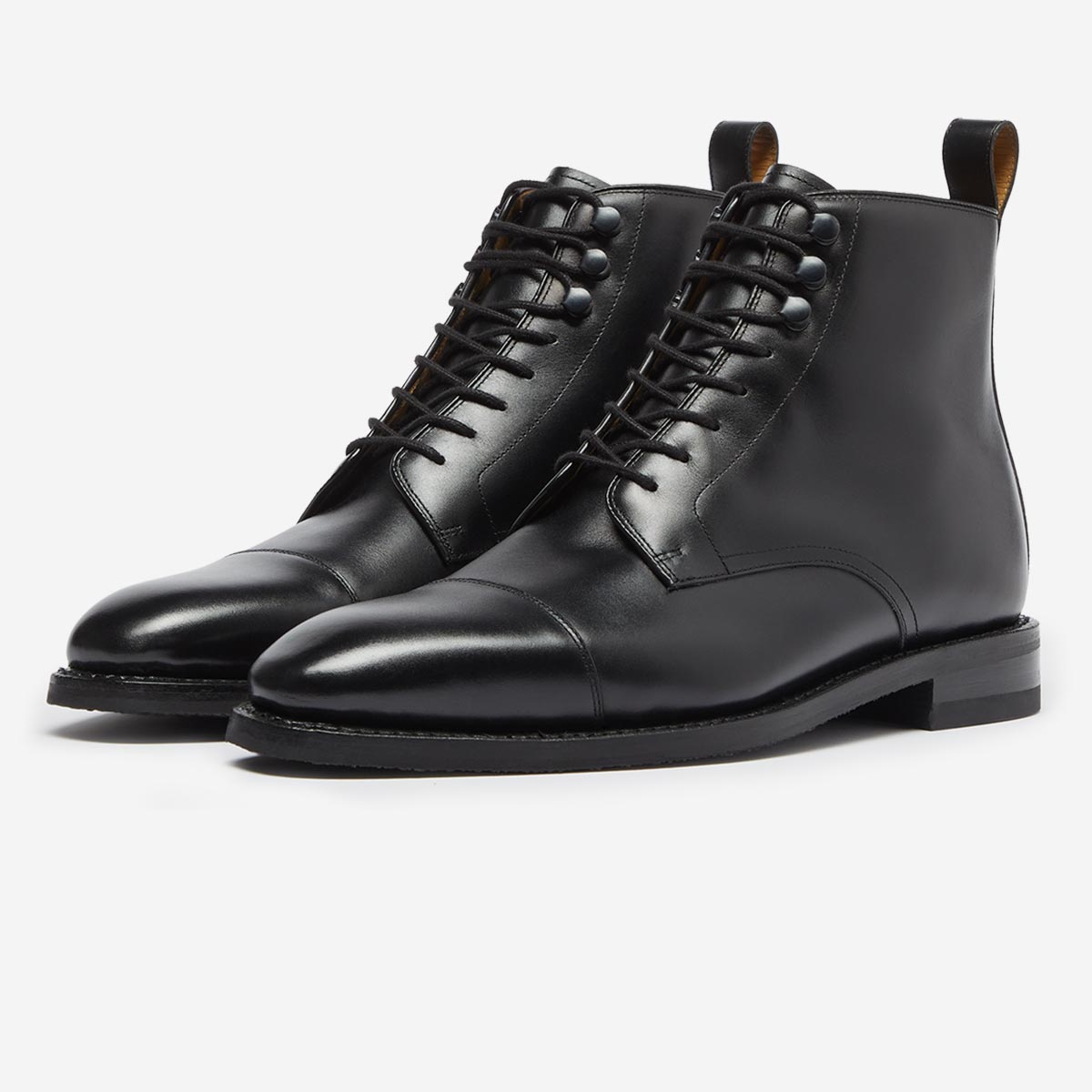 Inglesham Black Derby Boots | Men's Boots | Oliver Sweeney