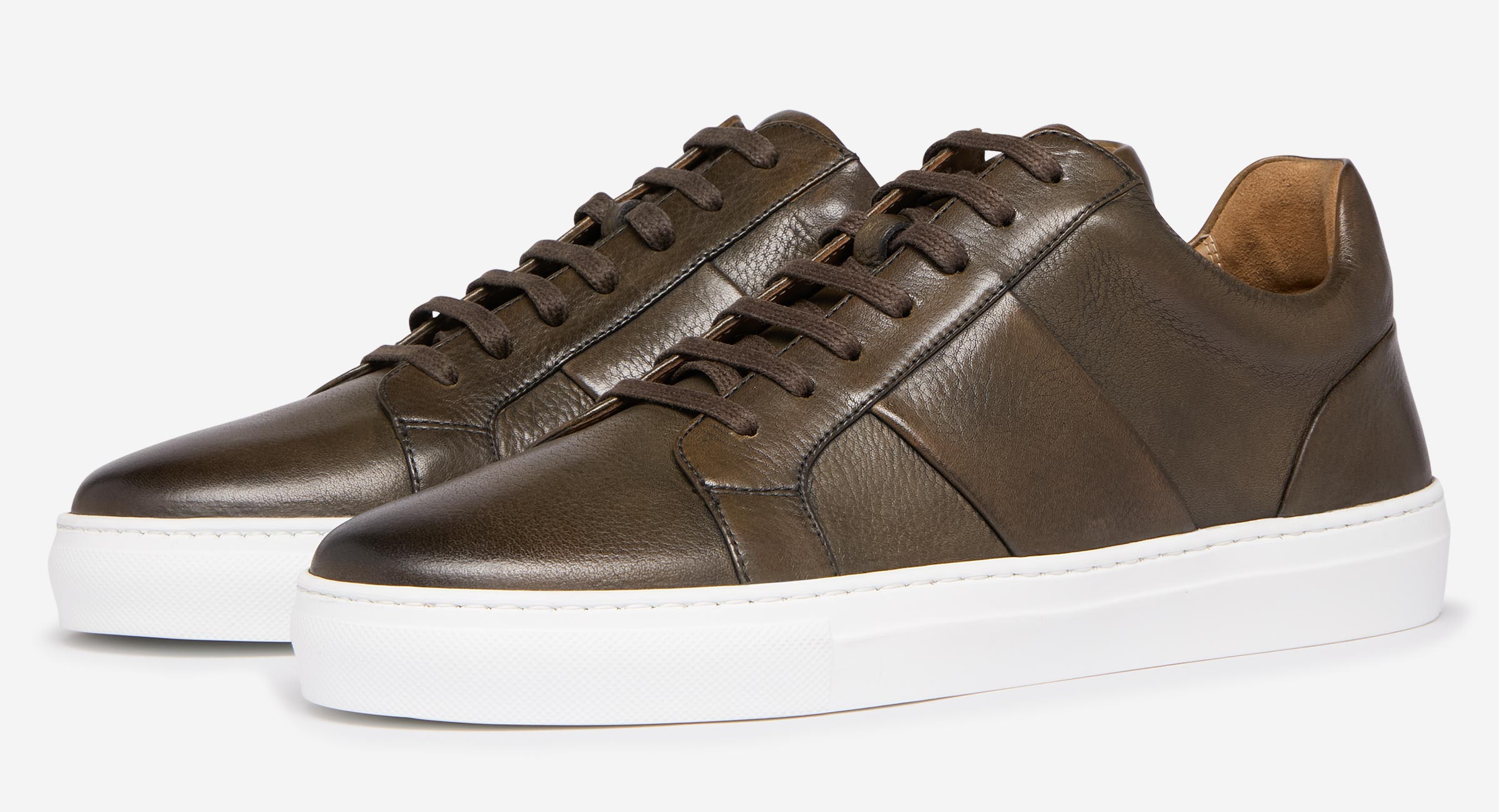 khaki venture runner trainers