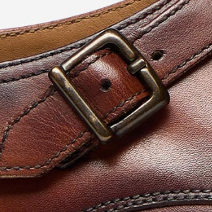 Closeup of Antqued metal buckles